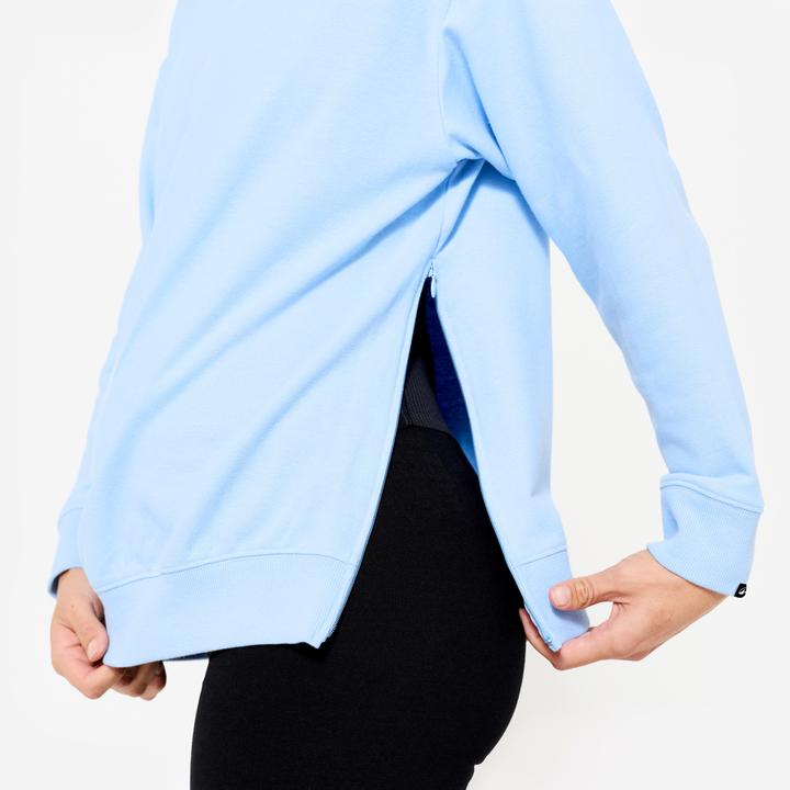 Produktbild Domyos Sweatshirt Damen Schwangerschaftsyoga - hellblau (S)