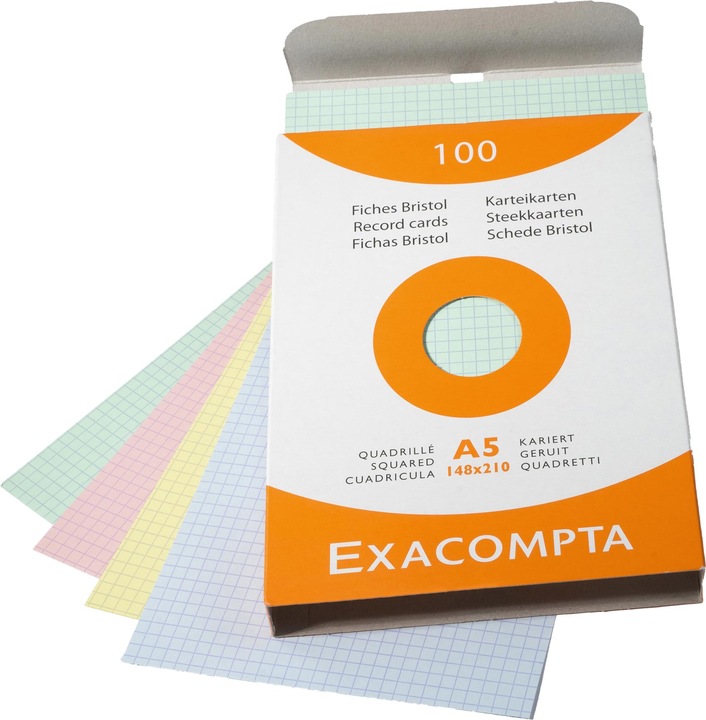 Actual product image Exacompta Index cards (A4, 205 g/m², 100 x)
