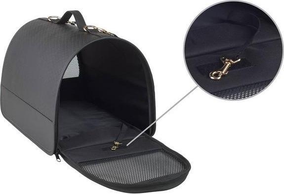 Produktbild amiplay TRANSPORT BOXNEW YORK M 42X26X26CM BLAC (Hund, Katze, Atmungsaktiv, Faltbar)