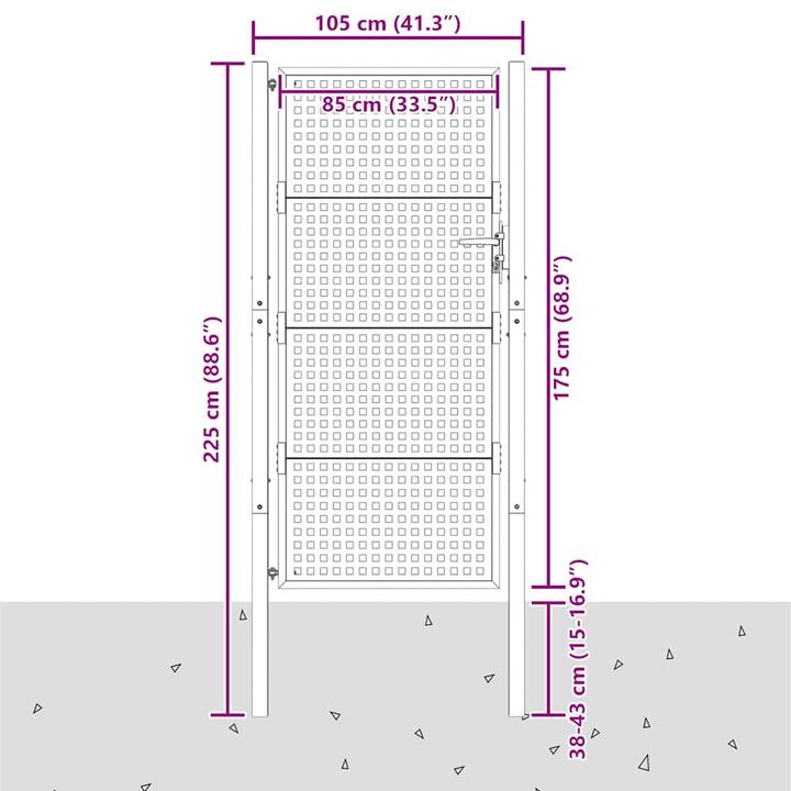 Produktbild vidaXL Gartentor