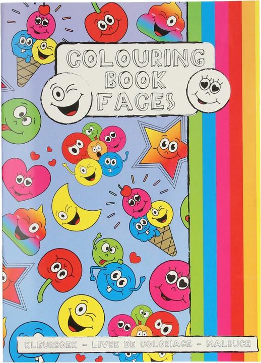 LG-Imports Malbuch mit Stickerbogen Smile Face