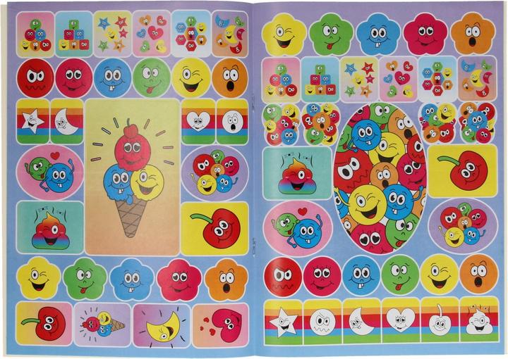 Produktbild LG-Imports Malbuch mit Stickerbogen Smile Face