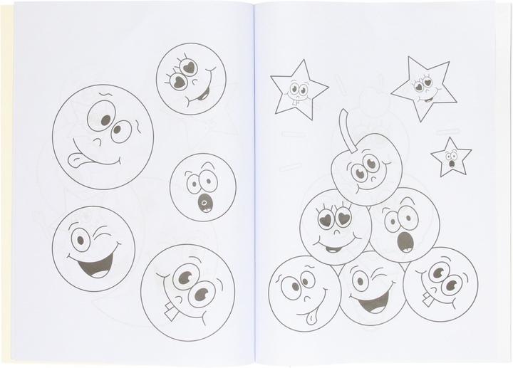 Produktbild LG-Imports Malbuch mit Stickerbogen Smile Face