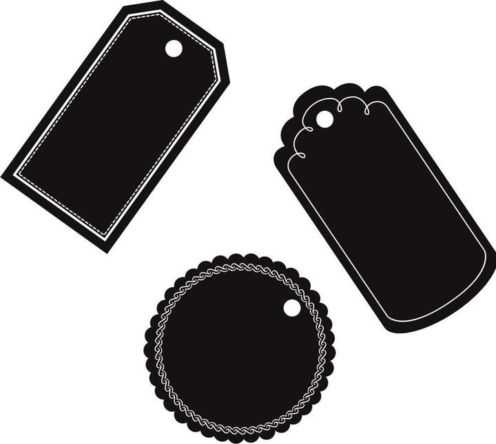 Actual product image Folia Blackboard foil pendant 39101 with soapstone pencil (6x)