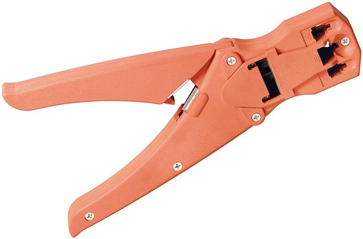Actual product image FixPoint Crimping pliers for modular plugs incl. cable cutter and wire stripper, red (310 mm)