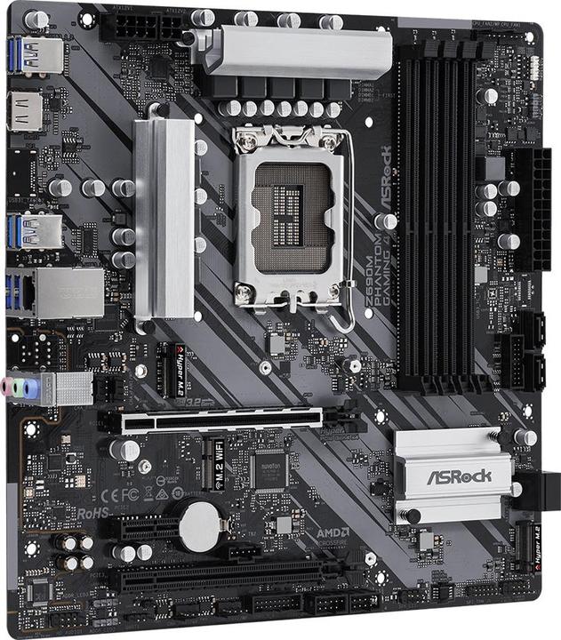Produktbild AsRock MB Z690M Phantom Gaming 4 -ATX HDMI DDR4 (LGA 1700, Intel Z690H, mATX)