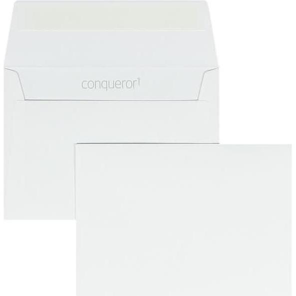 Blanke, Briefumschlag, Briefumschläge Conqueror Smooth Glatt C6 120g/qm HK VE=500 Stück diamantweiss (C6, 500 x)