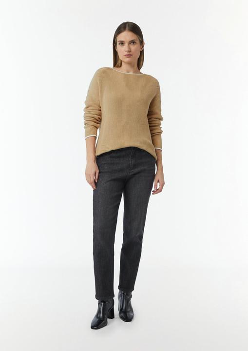 Produktbild Comma Strickpullover Strickpullover aus Baumwolle mit überschnittenen Schultern (38)