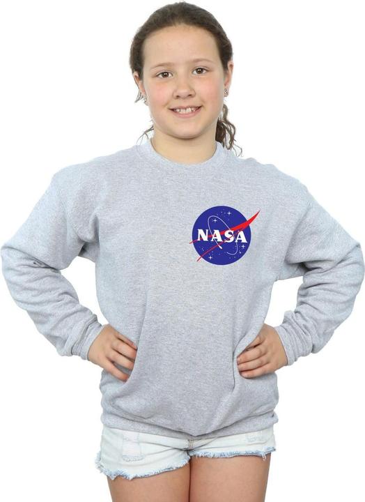 Actual product image Nasa Girls Classic Insignia Chest Logo Sweatshirt (128)