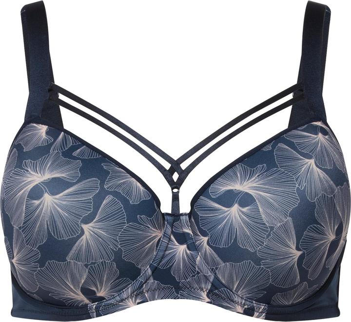 Produktbild Ulla Popken Bügel-BH, Gingkomuster, Softcups, Cup B - E (95 C)