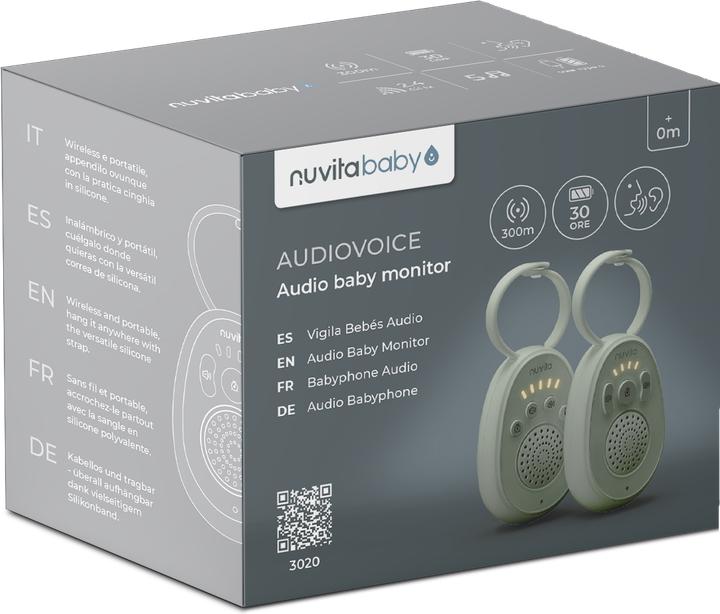 Actual product image Nuvita Audio Baby Monitor mit White Noise (Baby Monitor Audio, 300 m)