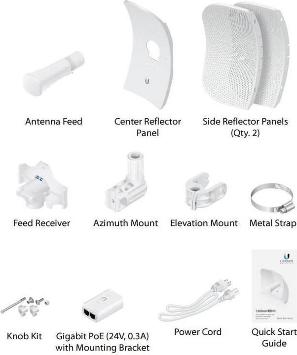 Productafbeelding Ubiquiti airMAX LiteBeam 5AC (450 Mbit/s)