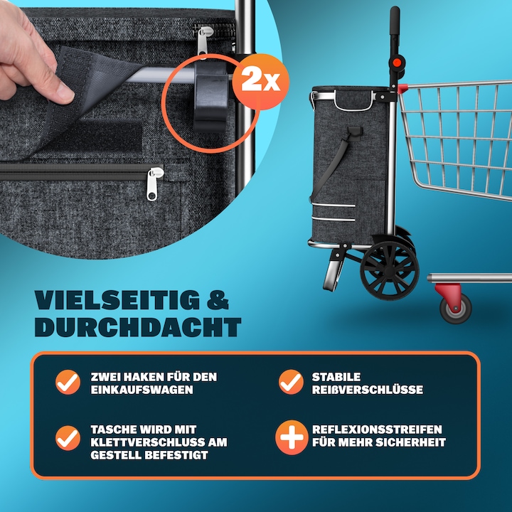 Produktbild Monzana 2in1 Einkaufstrolley