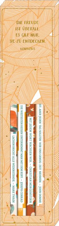 Produktbild Bleistift-Set mit Sprüchen - All about orange (1 x)