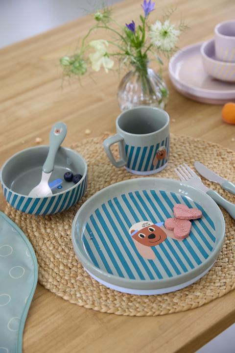 Productafbeelding Lässig Kindergeschirrset Tiny Team Dog 3-teilig, Blau