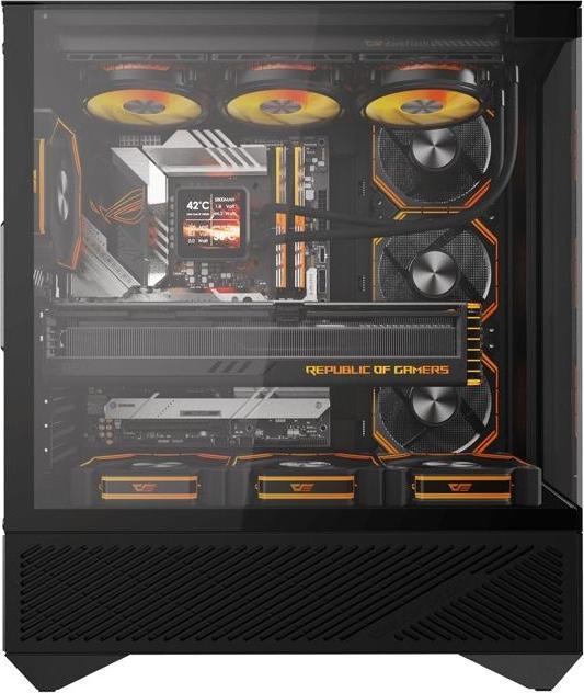 Actual product image Darkflash Tech Darkflash DY460 computer case (Black) + 4 ARGB fans (ATX, mATX, Mini-ITX)