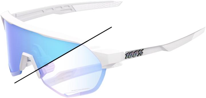 Image du produit 100% S2 LE - Bastille (Blanc, Blue Mirror Photochromic)
