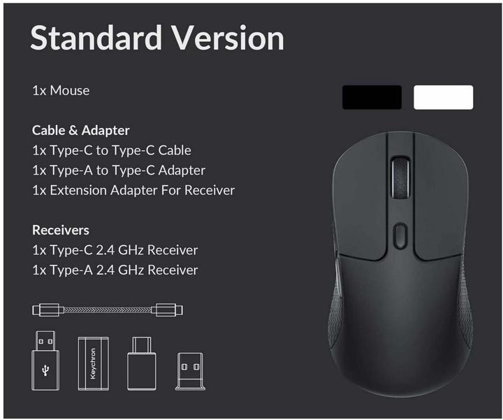 Actual product image Keychron Key M3 (Cable, Wireless)