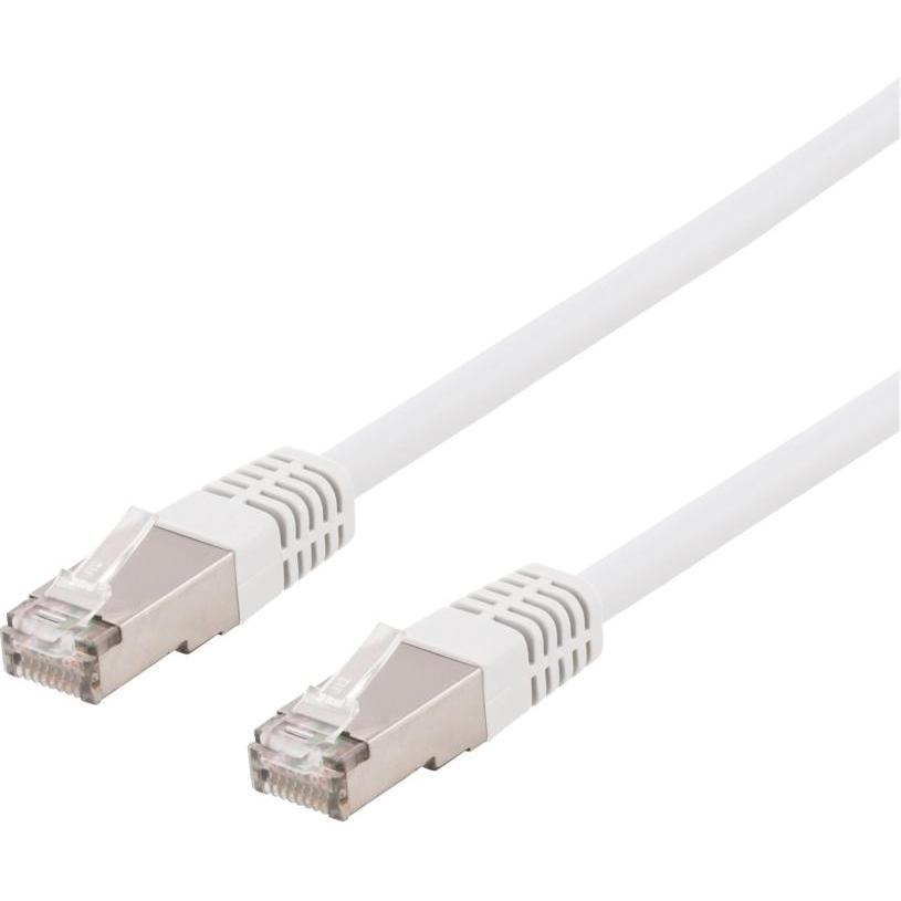 Deltaco patchkabel - 7 m - hvid (7 m), Netzwerkkabel
