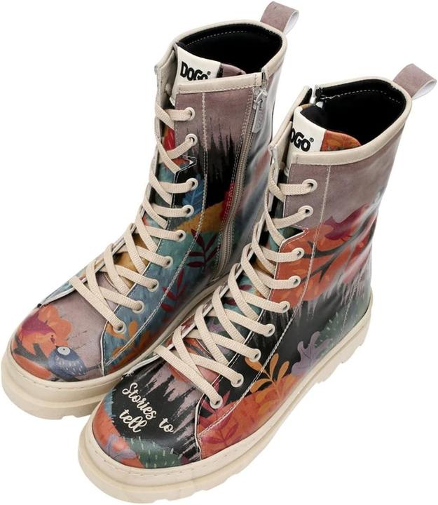 Actual product image Dogo Vegan Leather Multicolor Zip Boots (36)