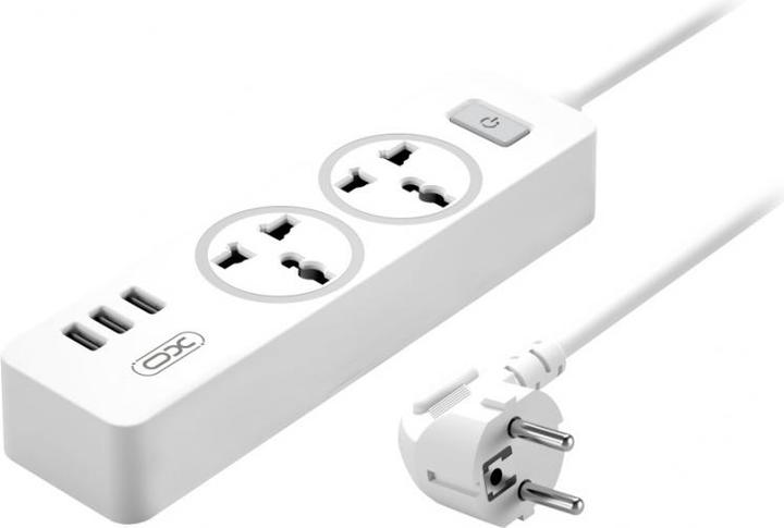 Produktbild xO Power Strip WL04, 3 x Socket, White (3 Ports)