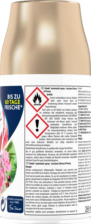 Produktbild Glade Automatic Spray Nachfüller Bezaubernde Kirsche & Pfingstrose