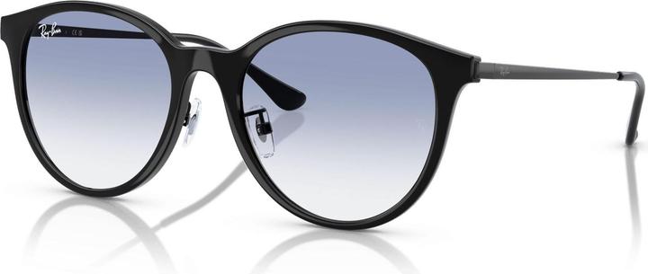 Schwarz, Transparent Verlaufstönung Hellblau