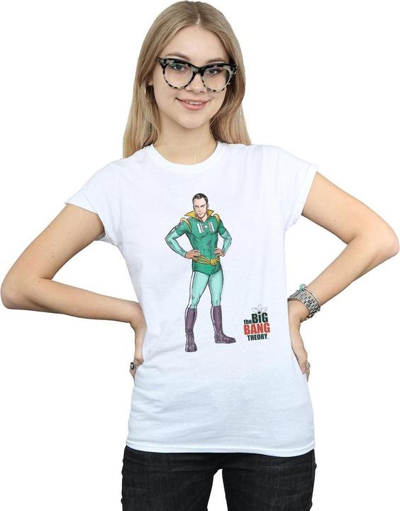 Immagine prodotto Dam Sheldon Superhero Maglietta Donna (XL)