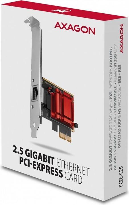 Actual product image Axagon PCEE-G25 network card Internal Ethernet (Mini PCI Express)