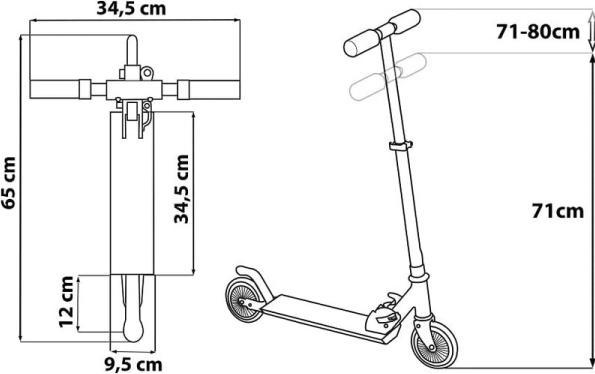 Produktbild Siva Scooter Star Wars 72-98 cm ABEC7