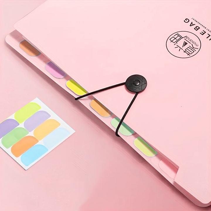 Produktbild ASMI Aktenmappe A4 – Erweiterbare Fächermappe mit 8 Fächern (A4)