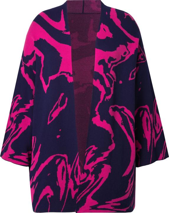 Image du produit Ulla Popken Cardigan oversize, encolure en V et manches 3/4 (62)