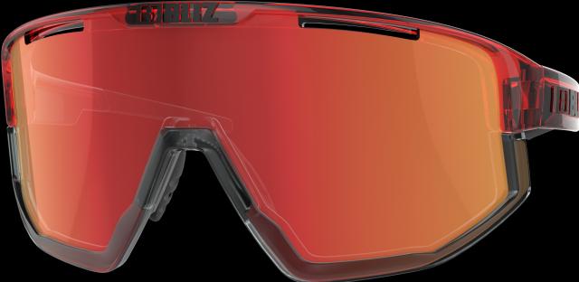 Actual product image Bliz Fusion Transparent Brown w multi Cat 3 VLT 15% (Transparent Red, Brown w Red Multi, Transparent Red, Brown w Red Multi)