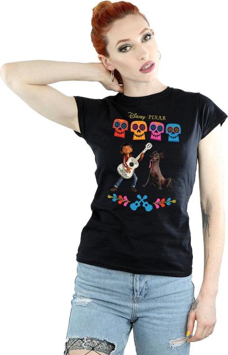 Actual product image Disney Womens/Ladies Coco Miguel Logo Cotton T-Shirt (L)