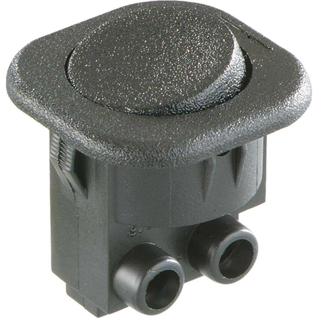 Bachmann 924.133 Interruttore elettrico Interruttore a bilanciere 1P Nero, Pulsante + Interruttore, Nero