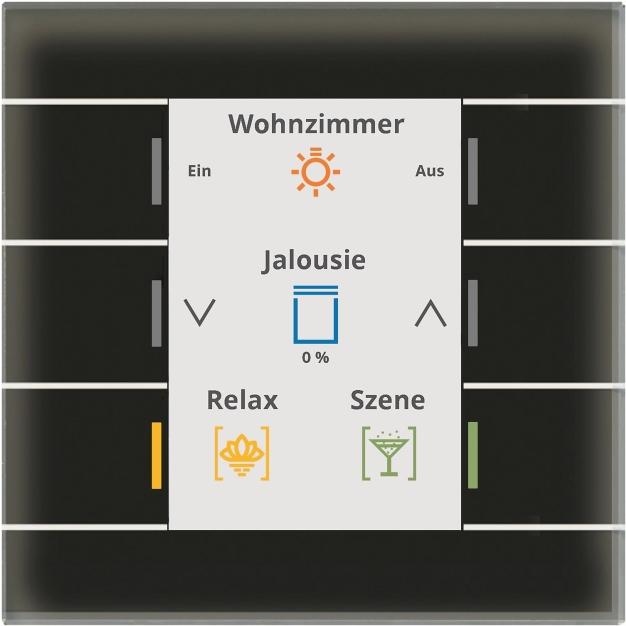 Actual product image MDT BE-GT20S.02S KNX glass push-button II Smart