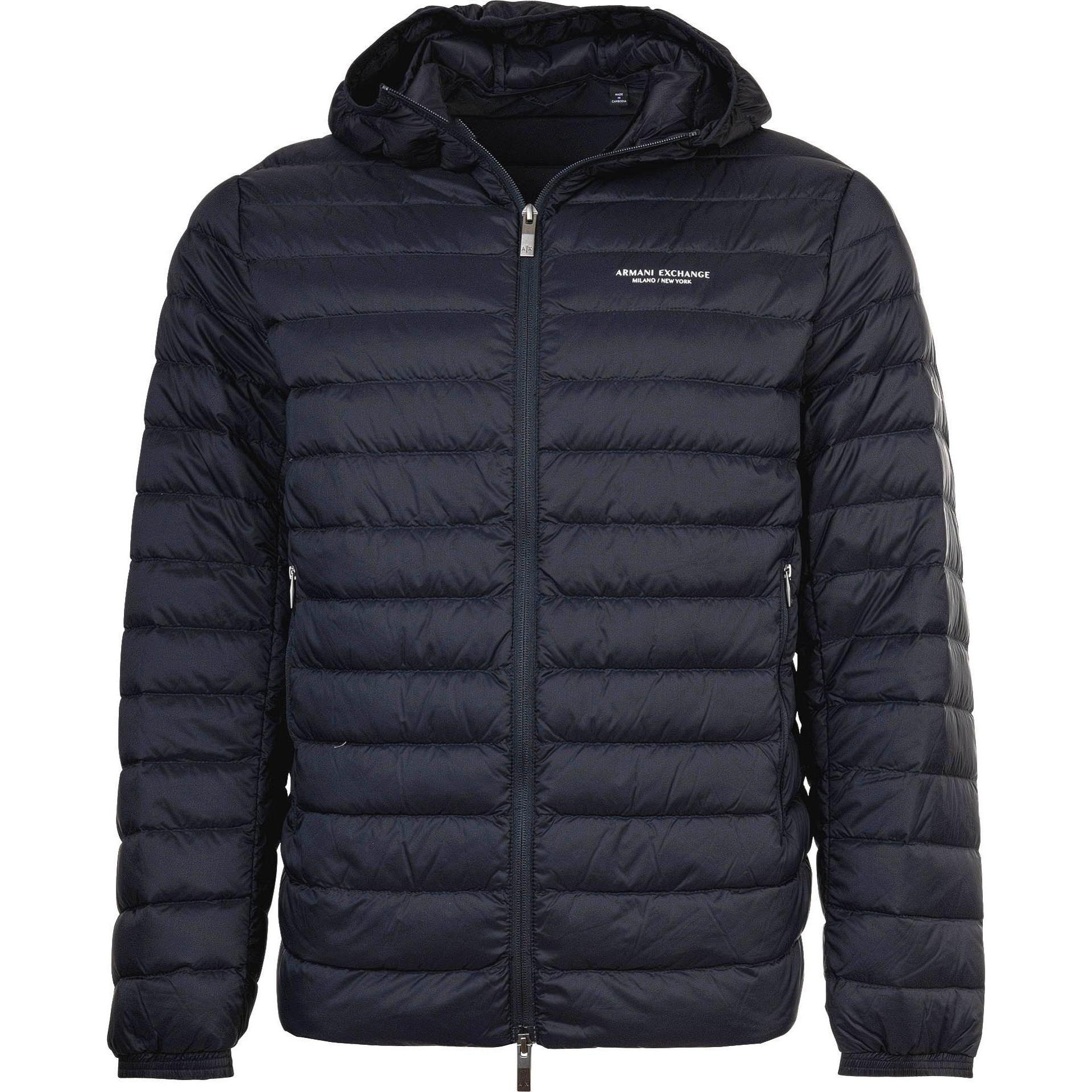 Armani Exchange, Herren, Winterjacken, Down Jacket, Blau, (M)