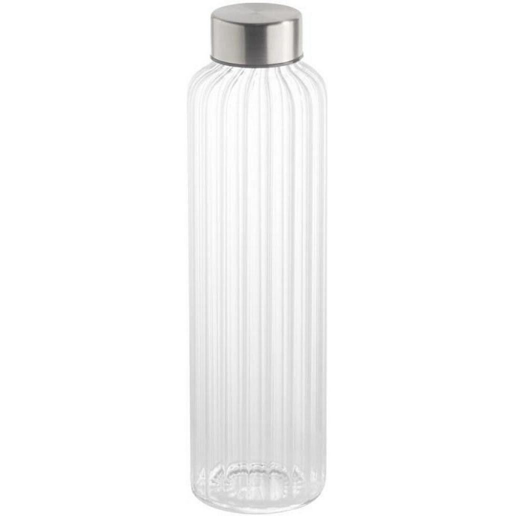 APS Glasflasche EVERLINE 0.5 Liter, Contenitori per servire, Trasparente, Argento