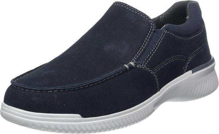 Clarks Donaway Free Slippers voor heren, Navy Waxy, 5.5 UK Wide (39.5)