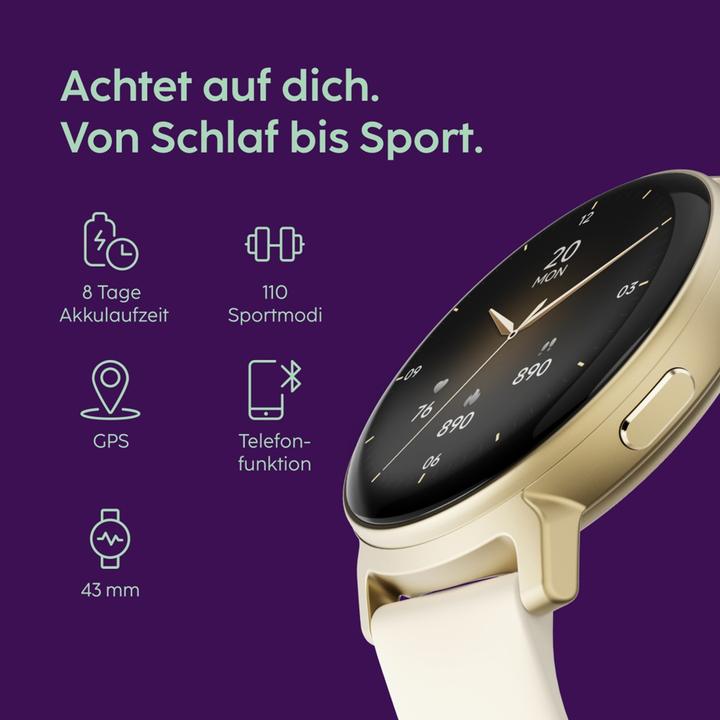 Image du produit Hama Smartwatch Arion, mit Telefonunktion, gold (43 mm)