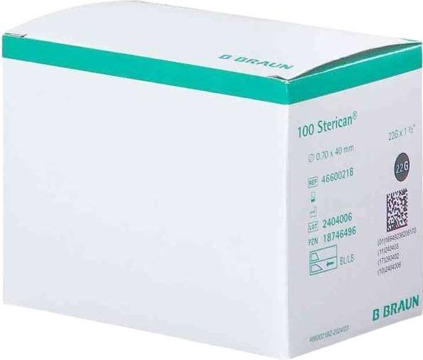 Produktbild B.Braun Nadel 22G 0.70 x 40mm schwarz Luer, 100 Stück