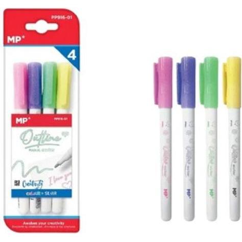 Teka, Penne, Kugelschreiber mit Doppellinie, 4 Farben (Multicolore)