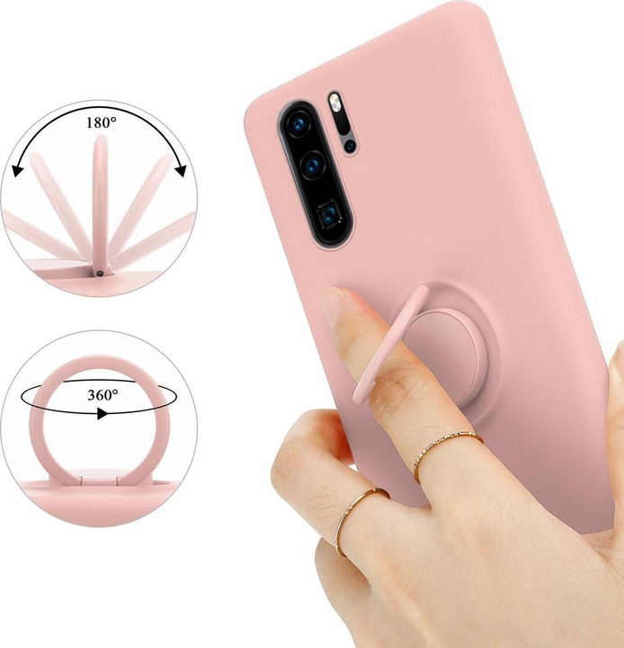 Actual product image Cadorabo TPU Liquid Ring Silicone Case Cover (Huawei P30 Pro)