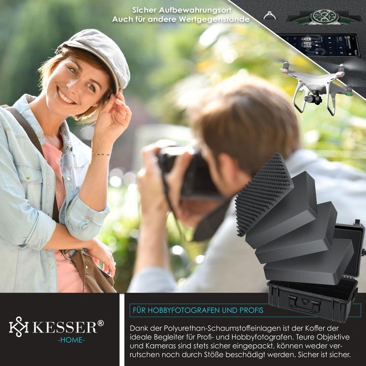 Produktbild Kesser Fotokoffer Kamerakoffer Transportkoffer Schutzkoffer Kamera (Fotokoffer, 35 l)