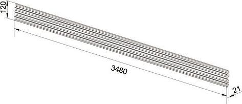 Immagine prodotto Multibrackets Profilo in alluminio per Pro System, argento