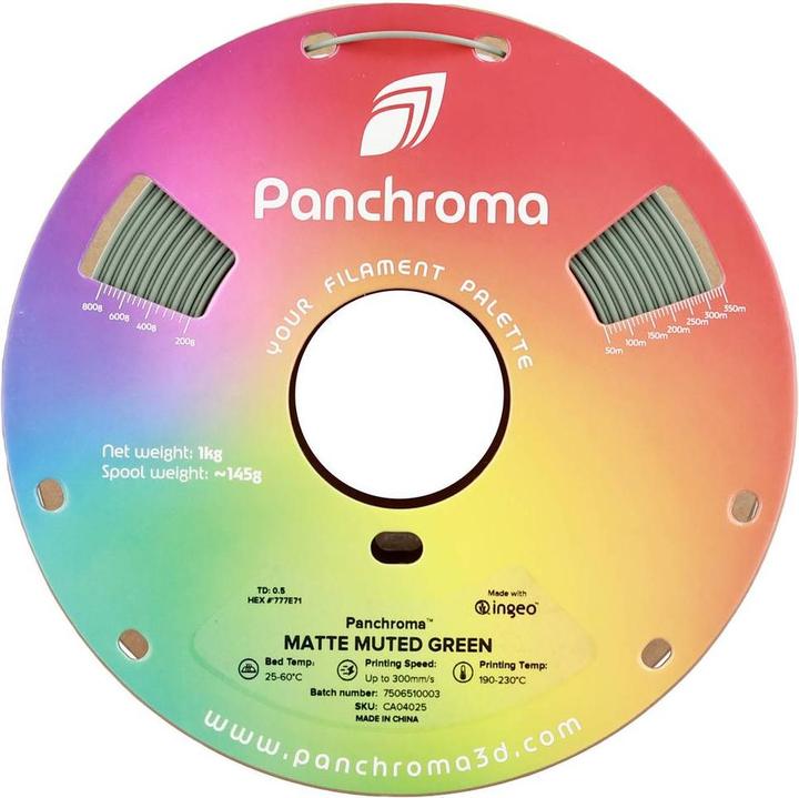 Actual product image Polymaker Panchroma™ PLA Matte Muted (PLA, 1.75 mm, 1000 g)