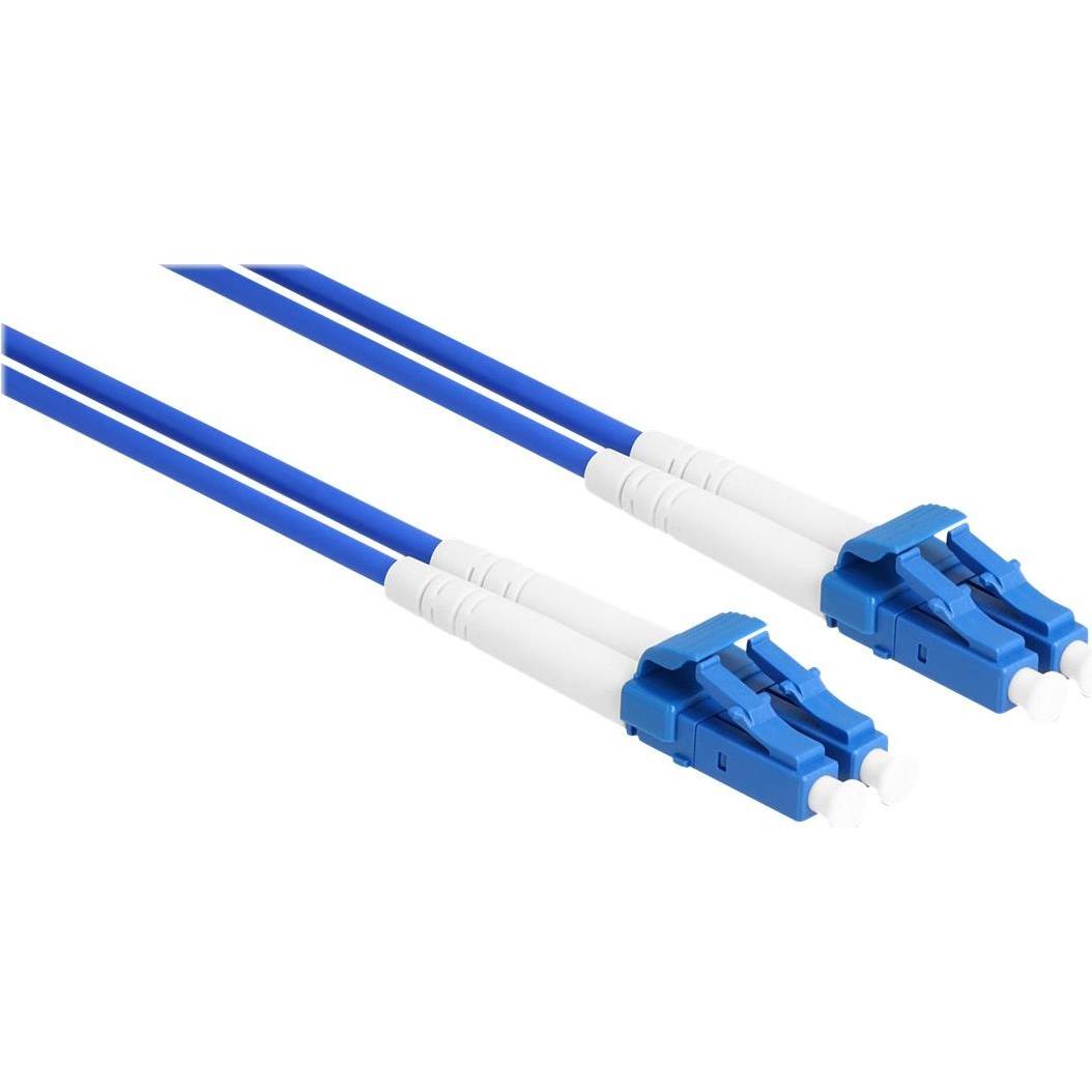 Delock LWL Kabel mit Metallarmierung LC Duplex zu LC Duplex Singlemode OS2 3 m (3 m), Netzwerkkabel