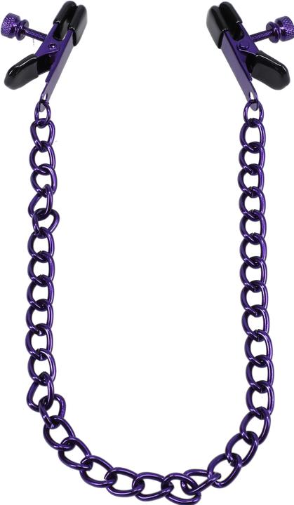 Actual product image All Stars Chained Up - Nipple Clamps - Purple