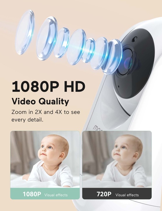 Actual product image Momcozy Video baby monitor (Video & Audio, 300 m)
