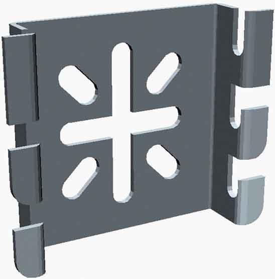 Actual product image Legrand CABLO CM50XLV4A Bracket 75x65mm